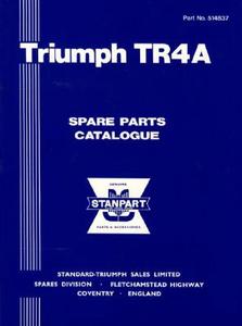 Triumph Tr4a Spare Parts Catalogue di Brooklands Books Ltd edito da Brooklands Books Ltd