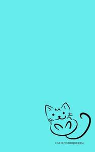 Cat Dot Grid Journal: Turquoise Dotted Bullet Journal or Notebook, 5x8, White Paper di Dots Journal edito da Createspace Independent Publishing Platform
