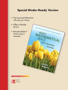 Basic Mathematical Skills with Geometry di Stefan Baratto, Barry Bergman edito da McGraw-Hill Science/Engineering/Math