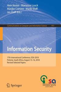 Information Security edito da Springer International Publishing
