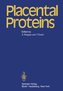 Placental Proteins edito da Springer London