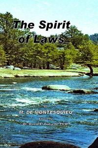 The Spirit of Laws di Charles Louis De S Baron De Montesquieu edito da Createspace