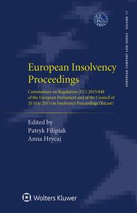 European Insolvency Proceedings edito da Kluwer Law International