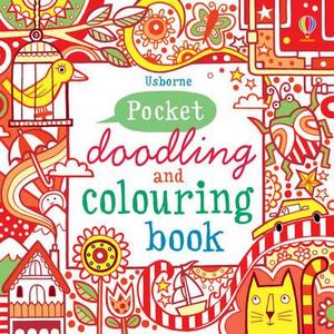 Red Pocket Doodling & Colouring Book di Fiona Watt edito da Usborne Publishing Ltd