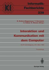 Interaktion und Kommunikation mit dem Computer edito da Springer Berlin Heidelberg