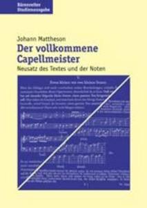 Der vollkommene Capellmeister di Johann Mattheson edito da BÄrenreiter