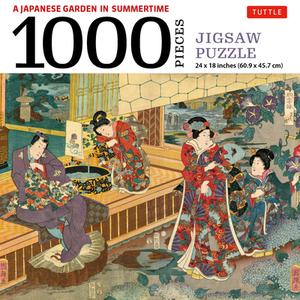 A Japanese Garden In Summertime Jigsaw Puzzle - 1,000 Pieces edito da Tuttle Publishing