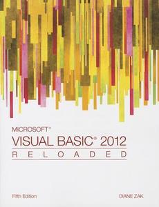 Microsoft¿ Visual Basic 2012 di Diane Zak edito da Cengage Learning, Inc