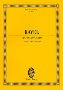 Klavierkonzert G-Dur, Studienpartitur di Maurice Ravel edito da Schott Music, Mainz; Eulenburg, L.