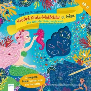 Krickel-Kratz-Malbilder in Blau. Die Welt der Meerjungfrauen edito da Arena Verlag GmbH