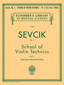 School of Violin Technics, Op. 1 - Book 1: Schirmer Library of Classics Volume 844 Violin Method edito da G SCHIRMER