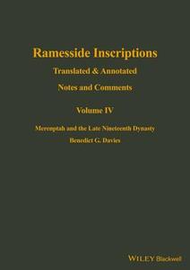 Ramesside Inscriptions di Benedict G. Davies edito da Wiley-Blackwell