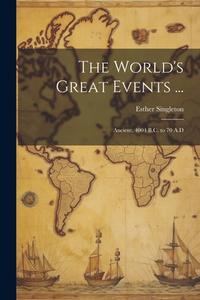 The World's Great Events ... di Esther Singleton edito da LEGARE STREET PR