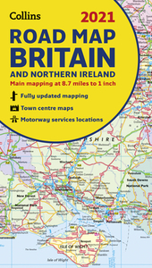 2021 Collins Map Of Britain di Collins Maps edito da Harpercollins Publishers