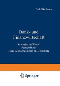 Bank- und Finanzwirtschaft edito da Gabler Verlag