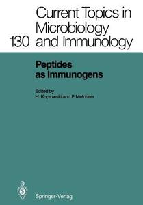 Peptides as Immunogens edito da Springer Berlin Heidelberg