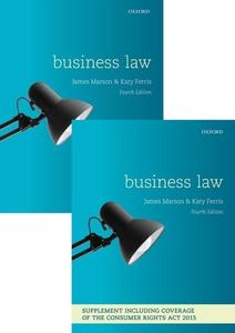 Business Law di James Marson, Katy Ferris edito da Oxford University Press
