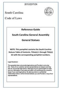South Carolina General Reference Guide 2015 di Tony Rivers Sr edito da Createspace
