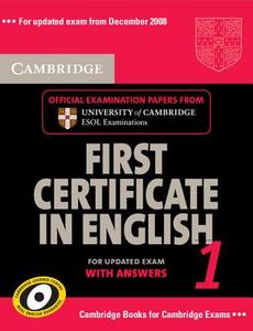 Cambridge First Certificate In English 1 For Updated Exam Student\'s Book With Answers di Cambridge ESOL edito da Cambridge University Press