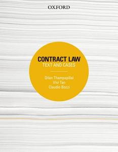 Contract Law di Dilan Thampapillai, Vivi Tan, Claudio Bozzi edito da Oxford University Press Australia