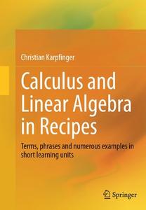 Calculus and Linear Algebra in Recipes di Christian Karpfinger edito da Springer Berlin Heidelberg