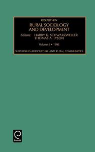 Research in Rural Sociology and Development edito da Emerald Group Publishing Limited