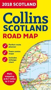 2018 Collins Map Of Scotland di Collins Maps edito da Harpercollins Publishers
