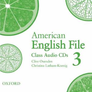 American English File Level 2: Class Audio Cds (3) di Clive Oxenden, Christina Latham-Koenig, Paul Seligson edito da Oxford University Press