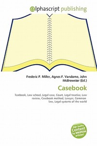 Casebook edito da Vdm Publishing House