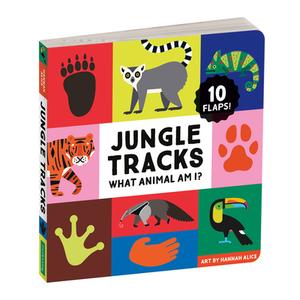 Jungle Tracks Lift-the-Flap Board Book di Mudpuppy edito da Galison