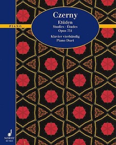 Studies Op 751 di CARL CZERNY edito da Schott & Co