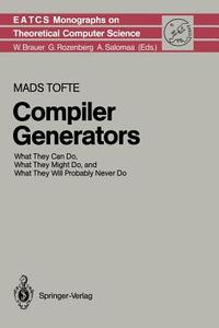 Compiler Generators di Mads Tofte edito da Springer Berlin Heidelberg
