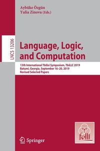 Language, Logic, and Computation edito da Springer International Publishing