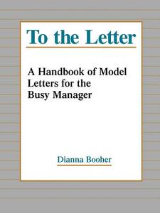 Letter Hndbk Model Executive Rv P di Booher edito da John Wiley & Sons