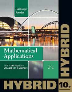 Mathematical Applications for the Management, Life, and Social Sciences [With Access Code] di Ronald J. Harshbarger, James J. Reynolds edito da Thomson Brooks/Cole