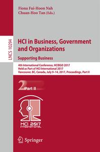 HCI in Business, Government and Organizations. Supporting Business edito da Springer International Publishing