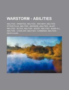 Warstorm - Abilities: Abilities - Animat di Source Wikia edito da Books LLC, Wiki Series