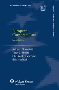 European Corporate Law di Dorresteijn, Adriaan Dorresteijn edito da Kluwer Law International