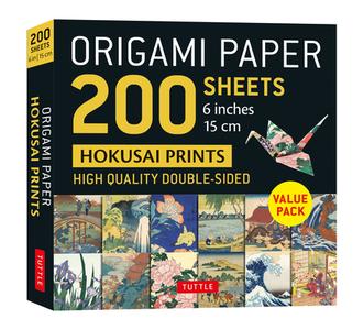 Origami Paper 200 Sheets Hokusai Prints 6" (15 Cm) di Tuttle Studio edito da Tuttle Publishing