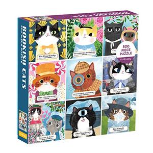 Bookish Cats 500 Piece Family Puzzle di Mudpuppy edito da Galison