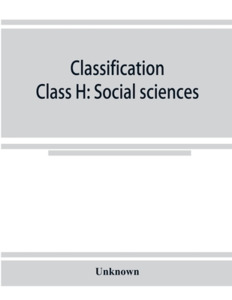 Classification. Class H di Unknown edito da Alpha Editions