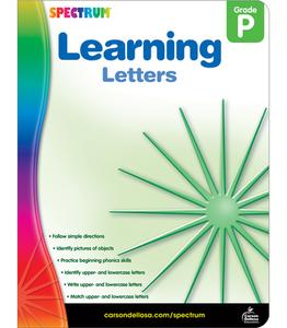 Learning Letters, Grade Pk di Spectrum edito da CARSON DELLOSA PUB