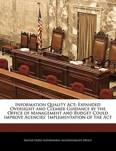 Information Quality Act edito da Bibliogov