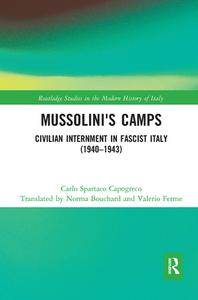Mussolini's Camps di Carlo Capogreco edito da Taylor & Francis Ltd