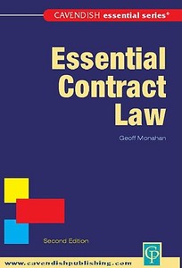 Essential Contract Law di Geoff Monahan edito da Routledge Cavendish