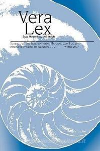 Vera Lex Vol. 10 edito da PACE UNIV PR