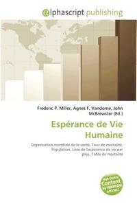 Esp Rance De Vie Humaine di #Miller,  Frederic P.