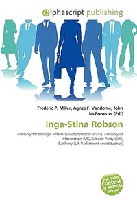 Inga-stina Robson edito da Vdm Publishing House
