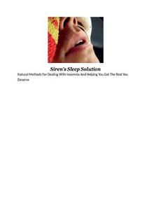 Siren's Sleep Solution di MR Nishant K. Baxi edito da Createspace Independent Publishing Platform