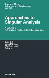 Approaches to Singular Analysis di Daniel Grieser, Juan Gil edito da Birkhäuser Basel